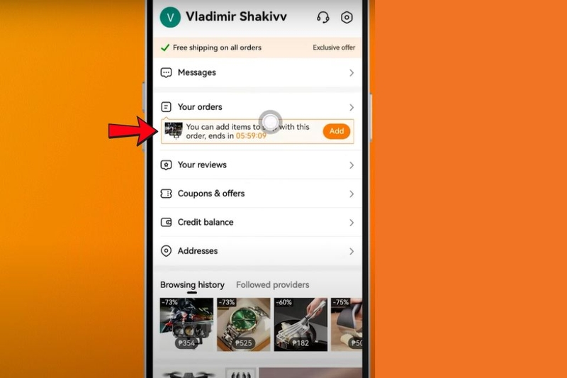 Đăng nhập vào tài khoản Temu