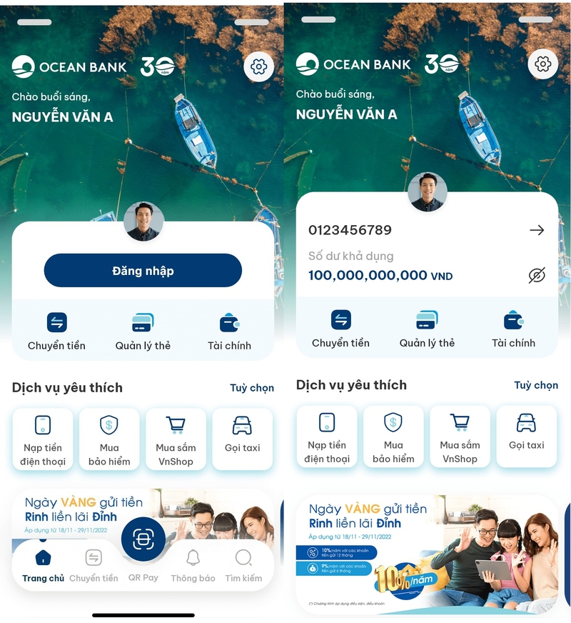 Cách hủy SMS Banking OceanBank 6