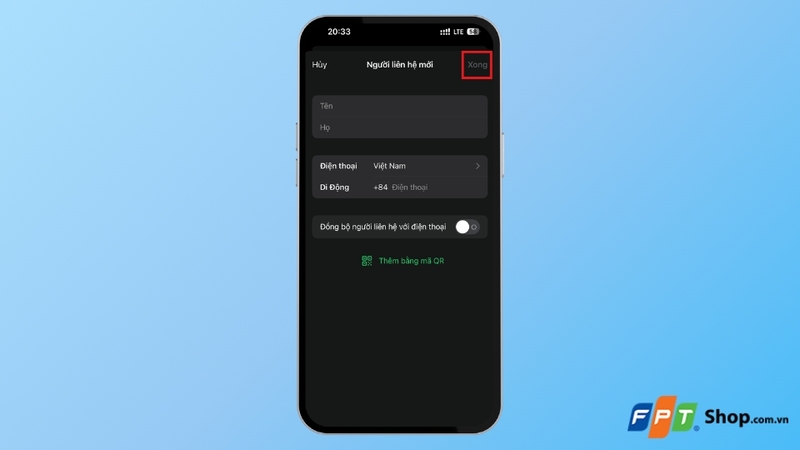 Thêm bạn trực tiếp từ ứng dụng WhatsApp trên iPhone