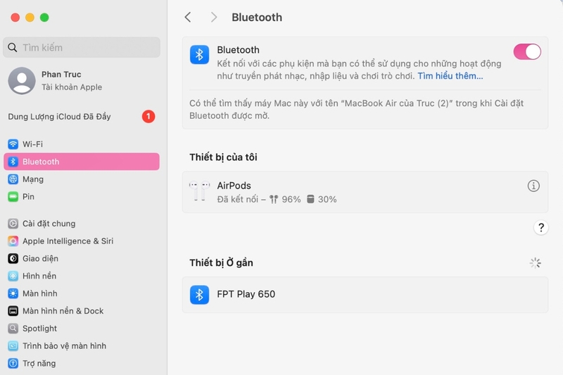 cách kết nối airpod với macbook hình 4