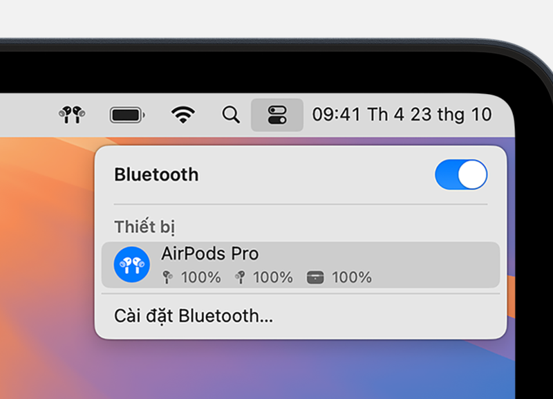 cách kết nối airpods với macbook Hình 1.png