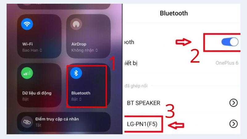 Cách kết nối Bluetooth với loa Sony 1