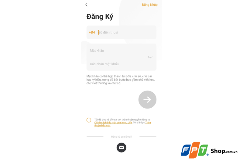 Đăng ký tài khoản Imou Life