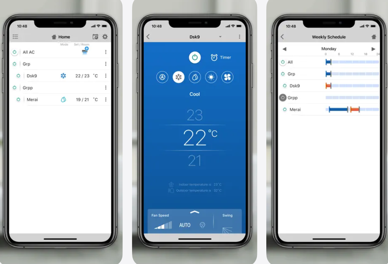 tinh nang ung dung toshiba home ac control