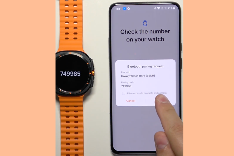 Cách kết nối Galaxy Watch Ultra với điện thoại Android (5)
