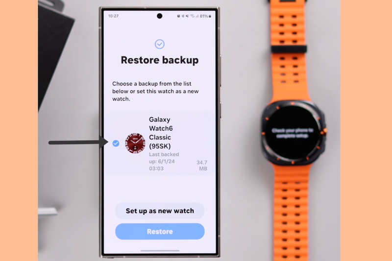 Cách kết nối Galaxy Watch Ultra với điện thoại Android (7)