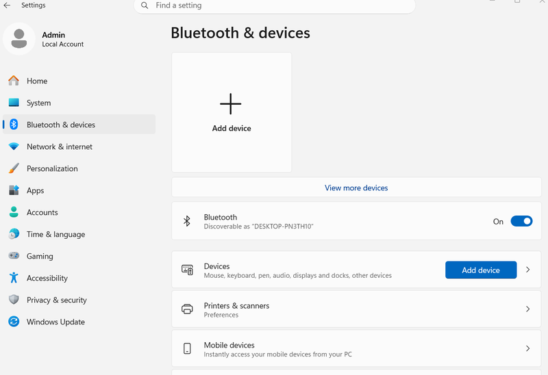 cach ket noi loa bluetooth voi laptop win 10 qua menu settings