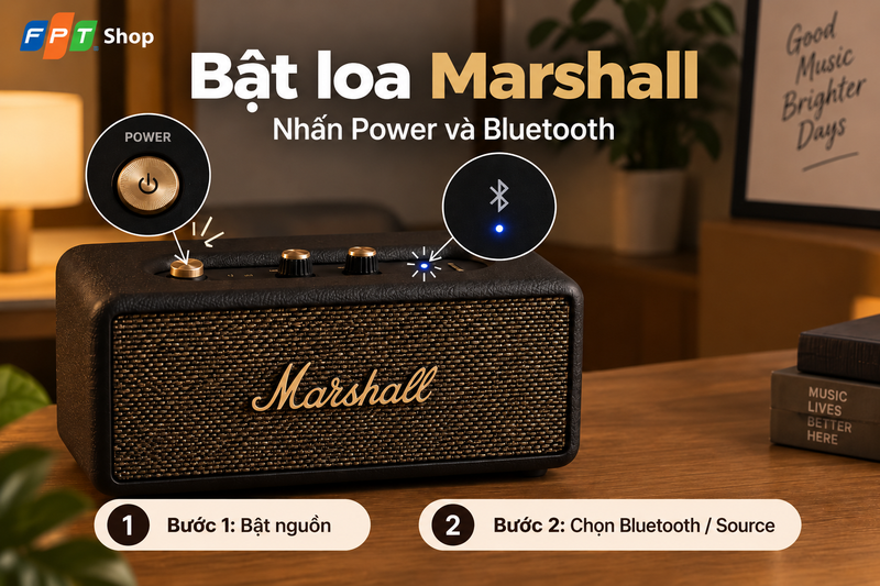 Cách kết nối loa Marshall với iPhone - hình 1