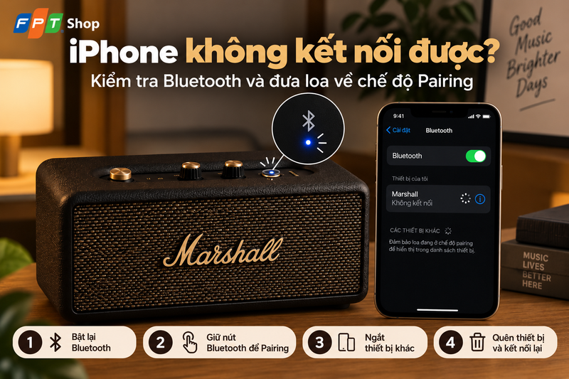 Cách kết nối loa Marshall với iPhone - hình 4