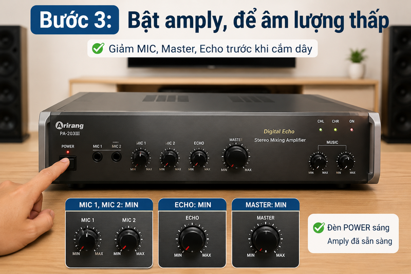 cách kết nối micro không dây với amply ảnh 4
