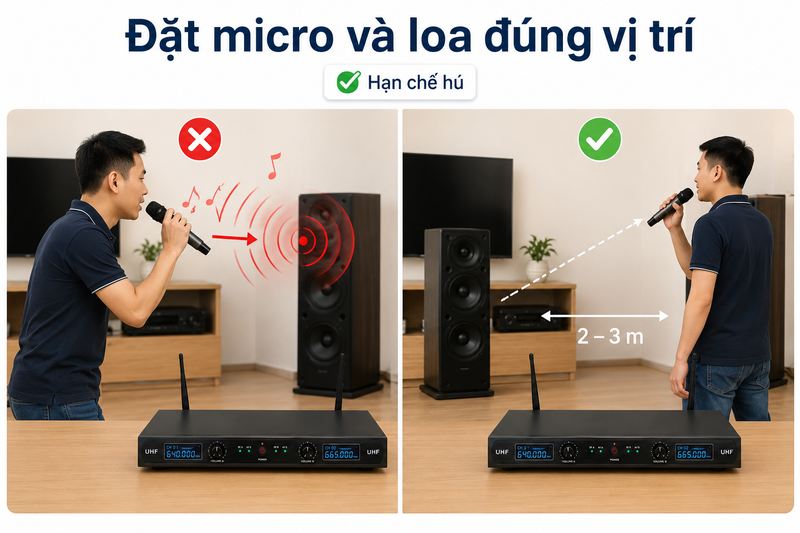 cách kết nối micro không dây với amply ảnh 10