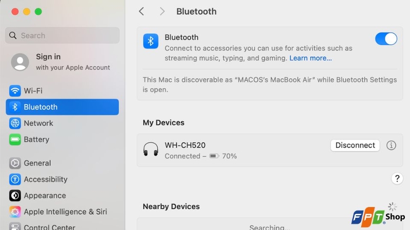 Cách kết nối tai nghe Bluetooth với MacBook 4