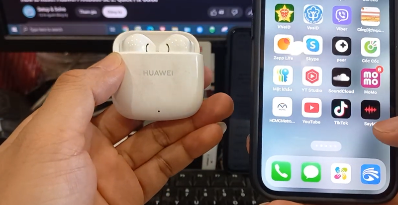 cach ket noi tai nghe huawei freebuds se 2 voi dien thoai android
