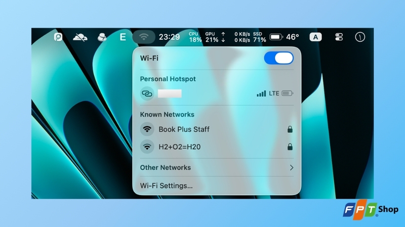 Chọn mạng Wi-Fi muốn kết nối