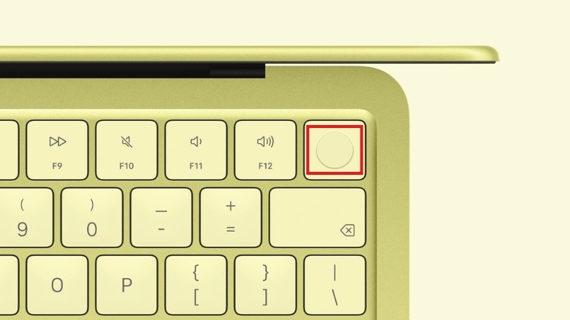 Khóa màn hình máy Macbook bằng nút Touch ID
