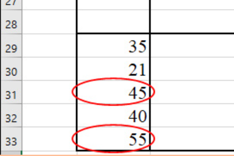 cách khoanh tròn dữ liệu không hợp lệ trong Excel (1)