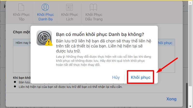 cách khôi phục danh bạ đã xóa trên điện thoại hình 19