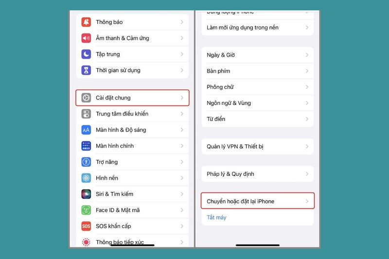 reset iphone