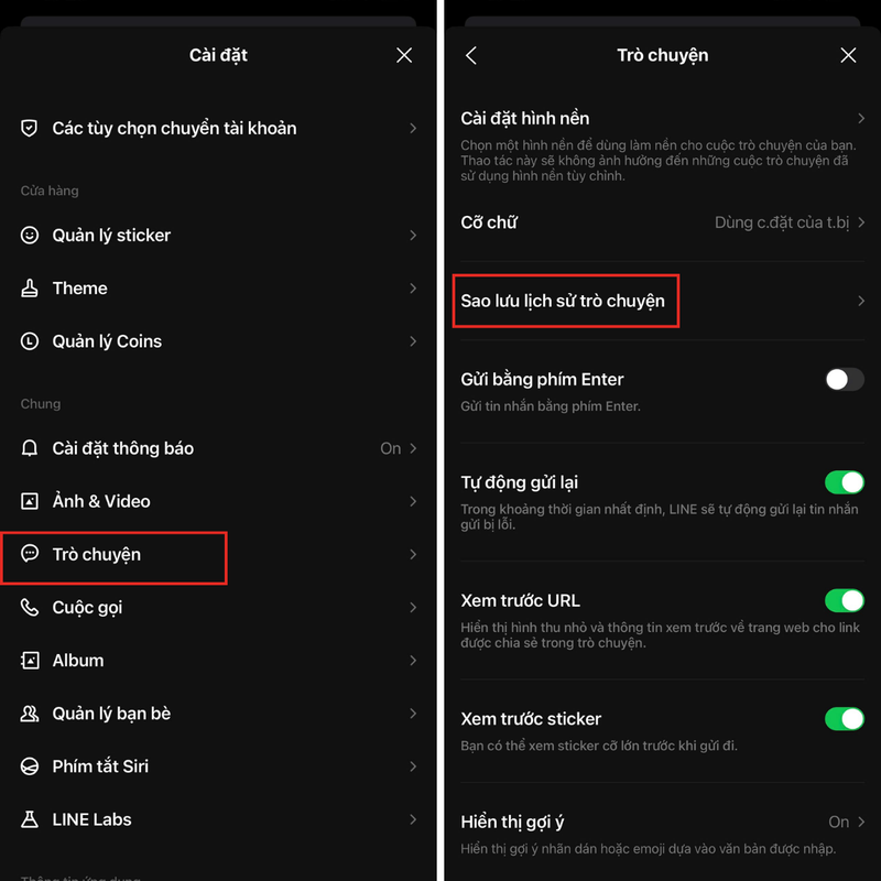 Cách khôi phục tin nhắn LINE hình 2