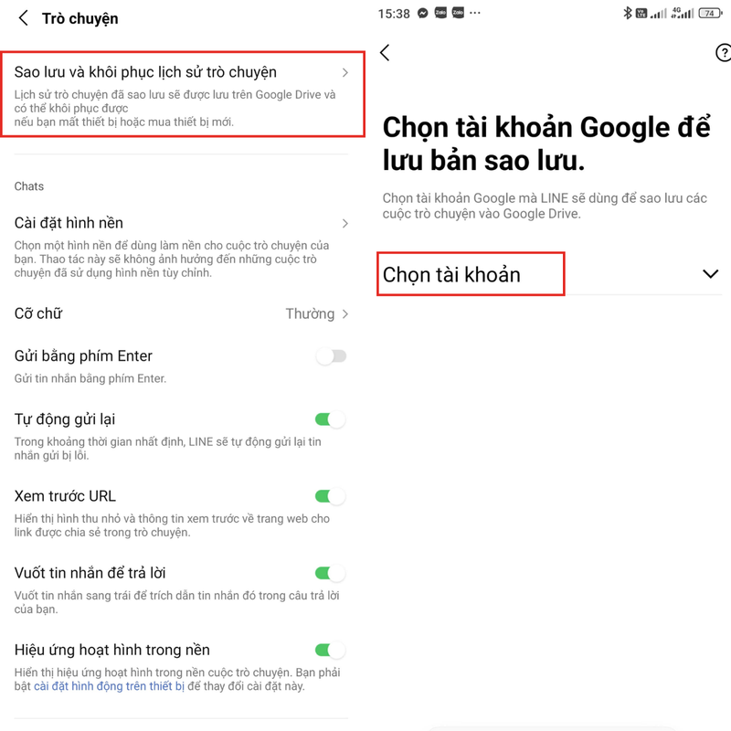 Cách khôi phục tin nhắn LINE hình 4