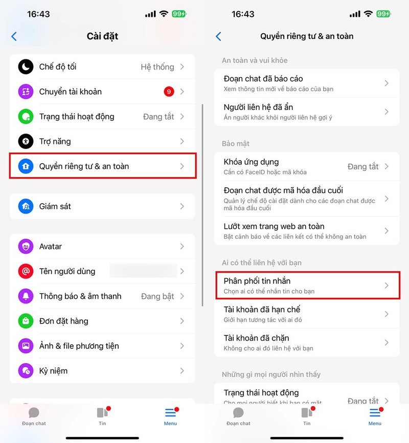 Cách không nhận tin nhắn chờ từ người lạ trên Messenger ảnh 2