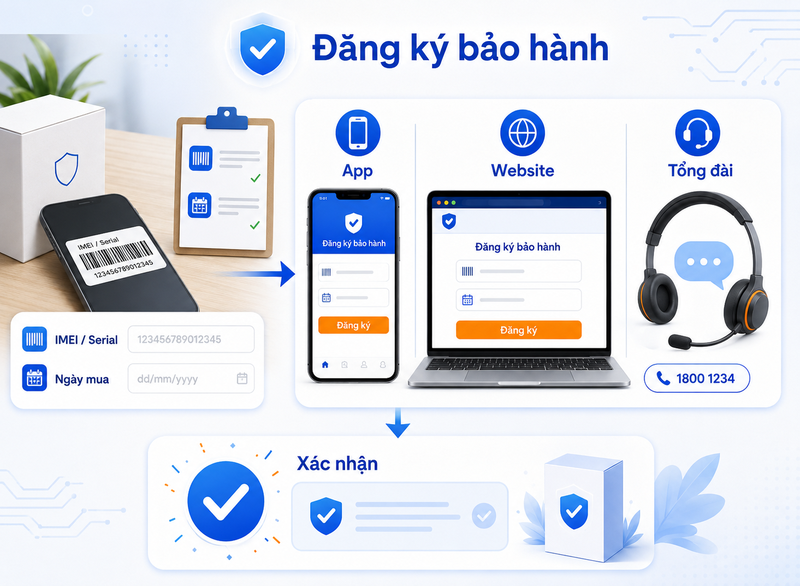 cách kích hoạt bảo hành điện tử 3