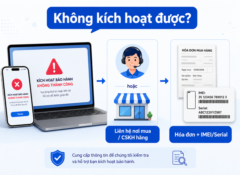 cách kích hoạt bảo hành điện tử 5