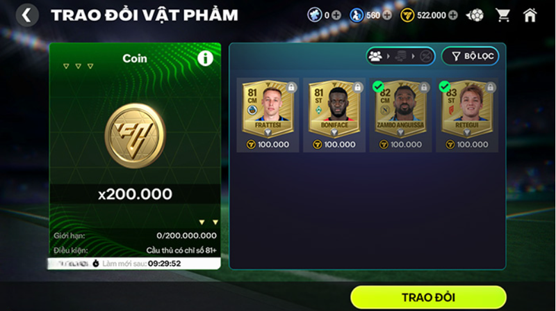 trao doi coin