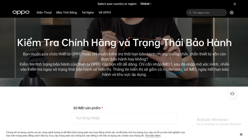 Kiểm tra thông qua website