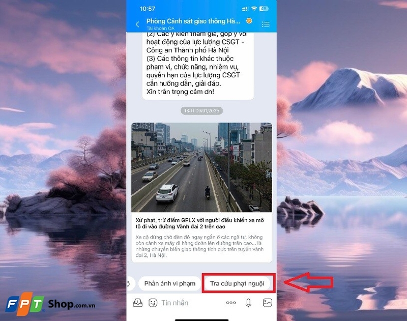 cách kiểm tra phạt nguội trên zalo 3