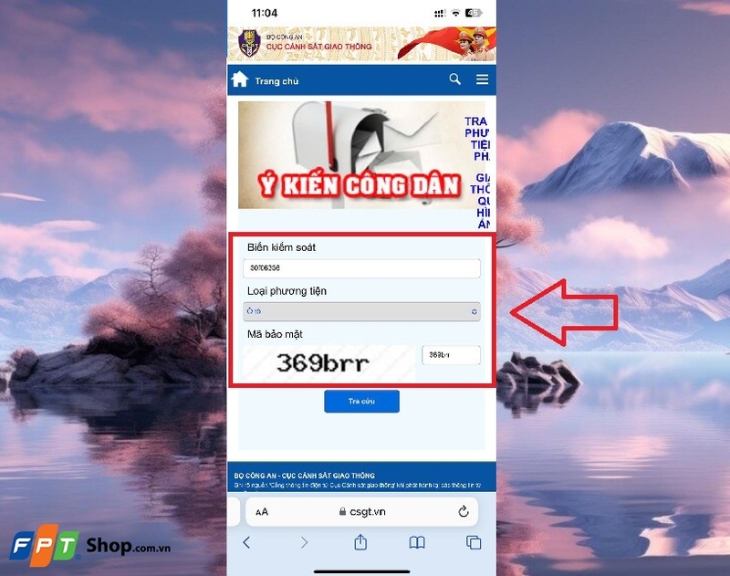 cách kiểm tra phạt nguội trên zalo 4