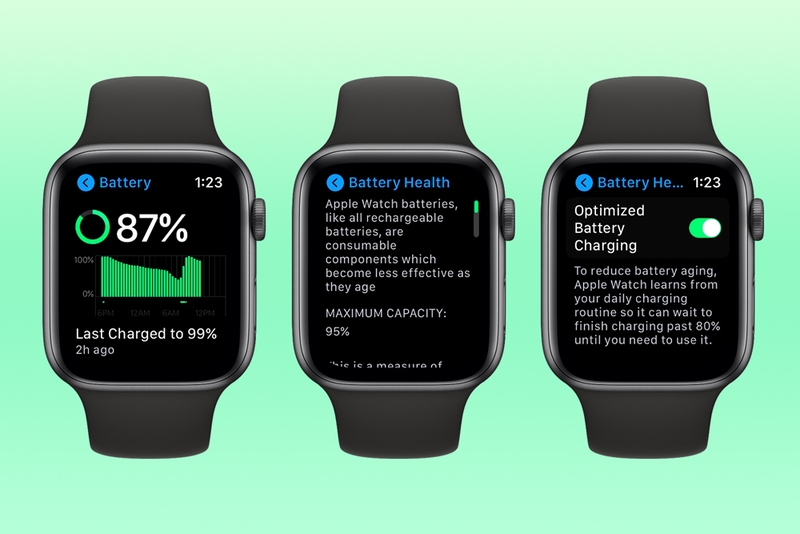 cách kiểm tra pin Apple Watch 3