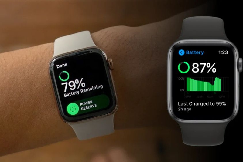 cách kiểm tra pin Apple Watch 4