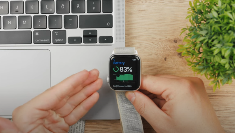 Cách kiểm tra tình trạng pin Apple Watch 2