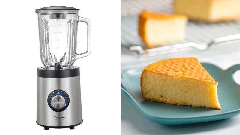 Cách làm bánh bông lan bằng máy xay sinh tố 5