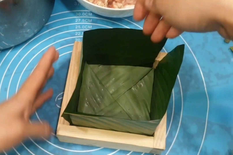 cách làm bánh chưng mật hình 10
