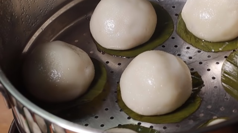 Cách làm bánh ít trần từ cơm nguội 4