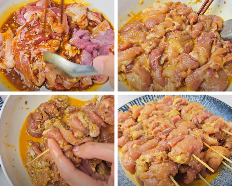 Cách làm bánh mì thịt xiên nướng 3