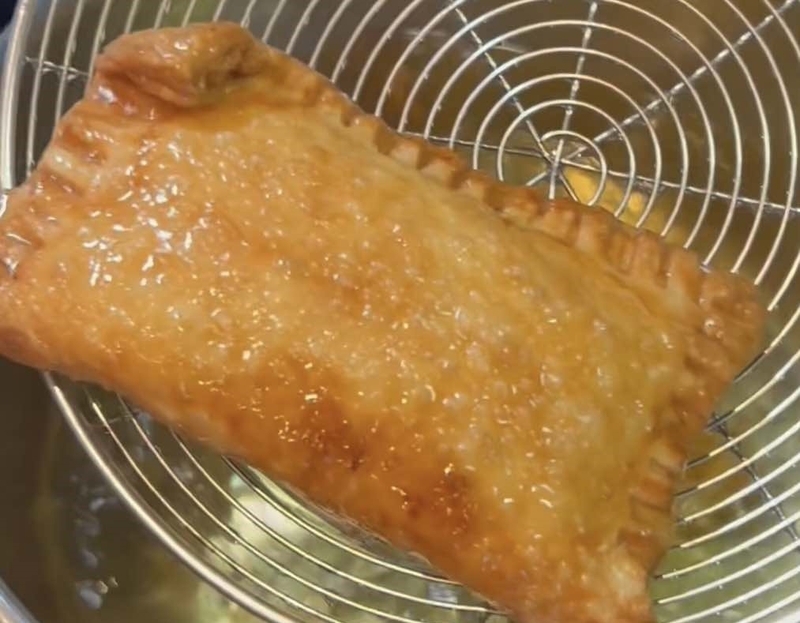 Chiên bánh xoài đào