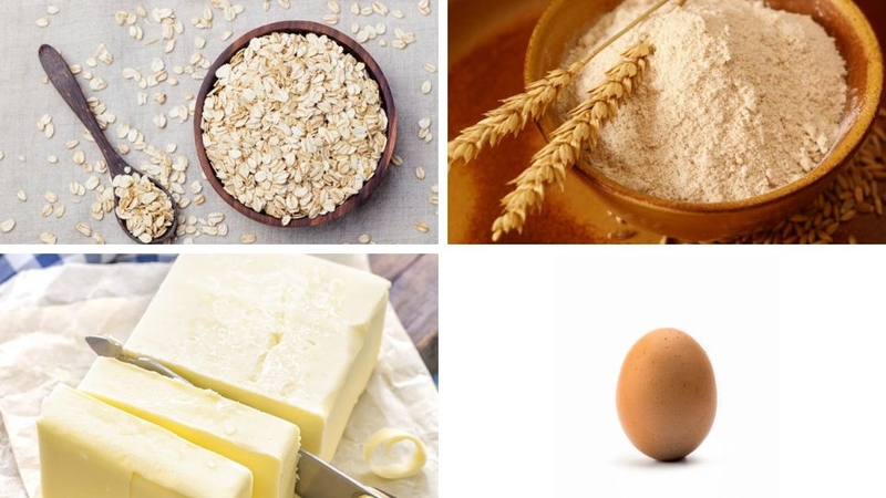 cách làm bánh yến mạch không cần lò nướng 2