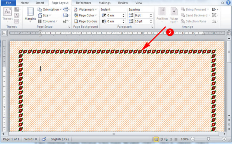Tạo điểm nhấn bằng khung viền nghệ thuật.