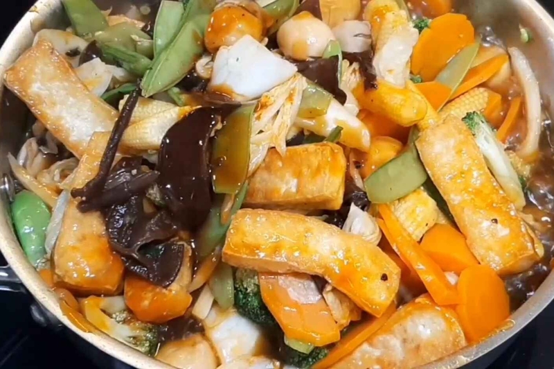 cách làm bắp non xào chay hình 15