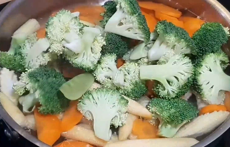 cách làm bắp non xào chay hình 9