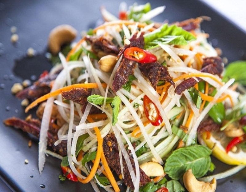 Cách làm bò khô bằng nồi chiên không dầu 8