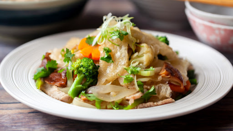 Cách làm bóng bì xào thập cẩm kiểu Bắc 1