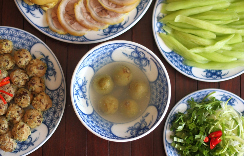 cách làm bún dọc mùng Hà Nội 15