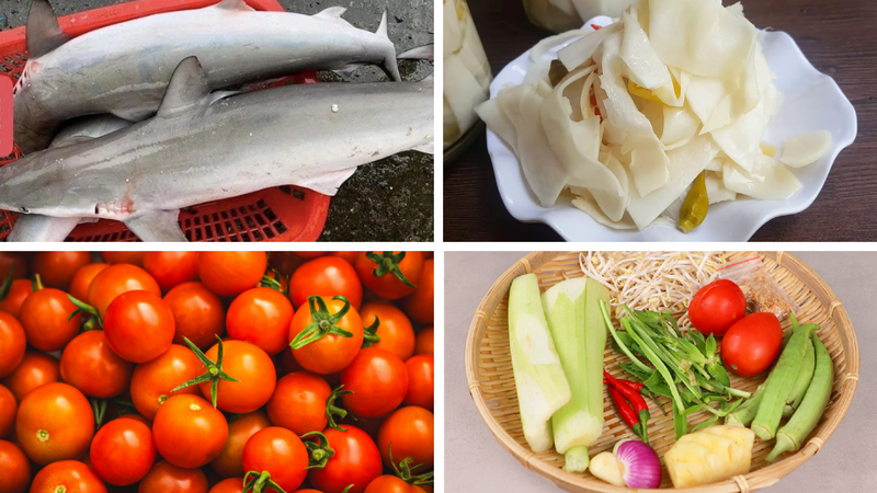 Cách làm cá nhám nấu canh chua sả nghệ 2