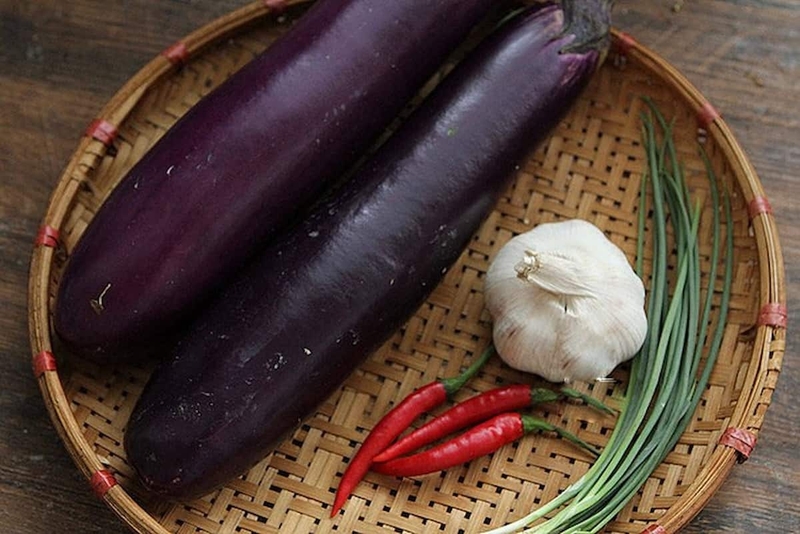 Cách làm cà tím nướng mỡ hành​ 1