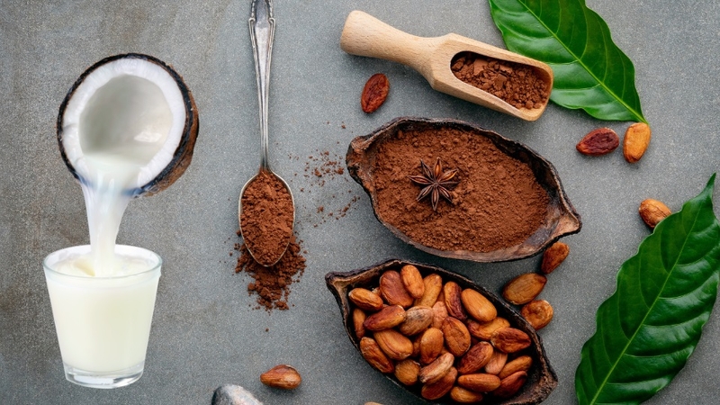 cách làm cacao cốt dừa 1
