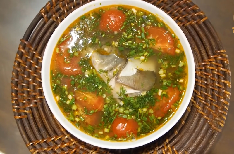 Cách làm canh cá nấu quả dọc kiểu Bắc hình 7